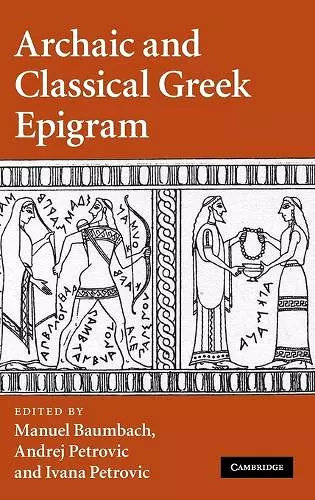 Archaic and Classical Greek Epigram cover