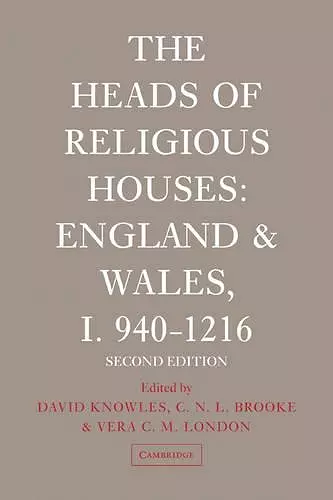 The Heads of Religious Houses cover