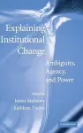 Explaining Institutional Change cover