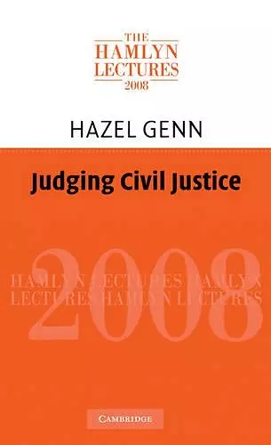 Judging Civil Justice cover