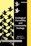 Ecological Versatility and Community Ecology cover