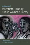 A History of Twentieth-Century British Women's Poetry cover