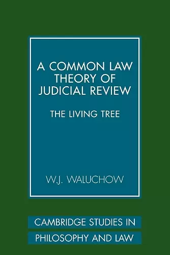 A Common Law Theory of Judicial Review cover