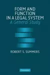 Form and Function in a Legal System cover