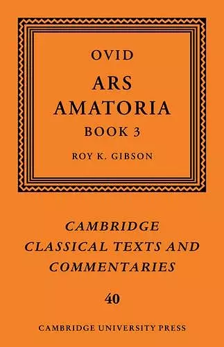 Ovid: Ars Amatoria, Book III cover