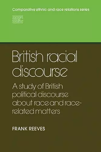 British Racial Discourse cover