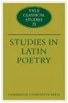 Studies in Latin Poetry cover