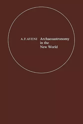 Archaeoastronomy in the New World cover