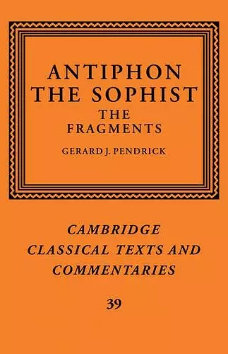 Antiphon the Sophist cover