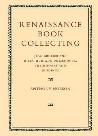 Renaissance Book Collecting cover