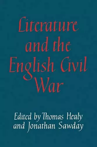 Literature and the English Civil War cover