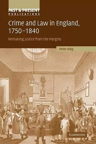 Crime and Law in England, 1750–1840 cover
