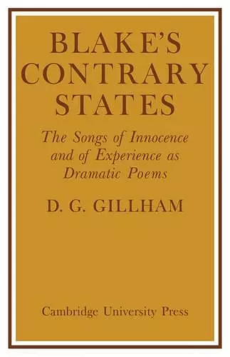 Blake's Contrary States cover