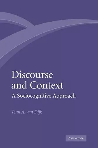 Discourse and Context cover