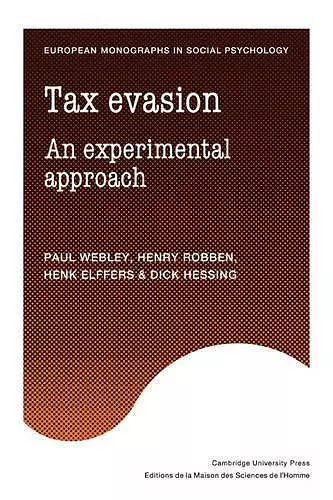 Tax Evasion cover