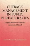 Cutback Management in Public Bureaucracies cover