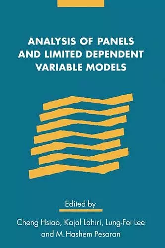 Analysis of Panels and Limited Dependent Variable Models cover