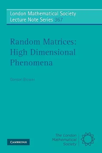 Random Matrices: High Dimensional Phenomena cover