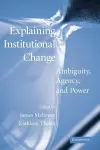 Explaining Institutional Change cover