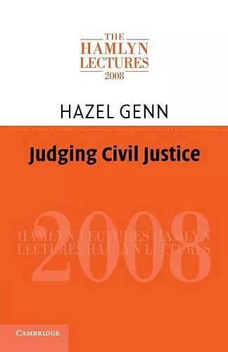 Judging Civil Justice cover