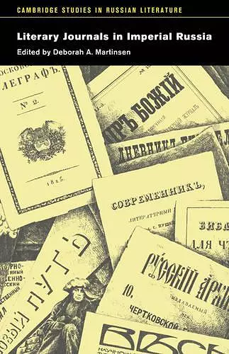 Literary Journals in Imperial Russia cover