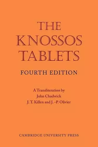 The Knossos Tablets cover