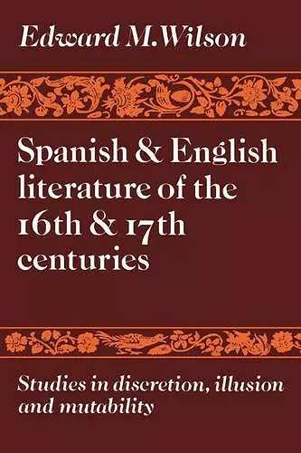 Spanish and English Literature of the 16th and 17th Centuries cover