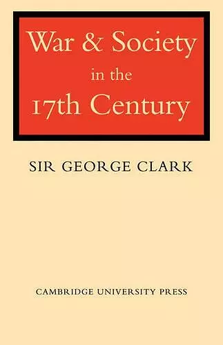 War and Society in the Seventeenth Century cover