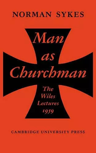 Man as Churchman cover