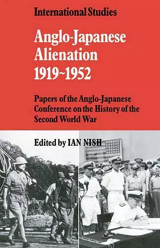 Anglo-Japanese Alienation 1919–1952 cover