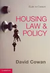 Housing Law and Policy cover