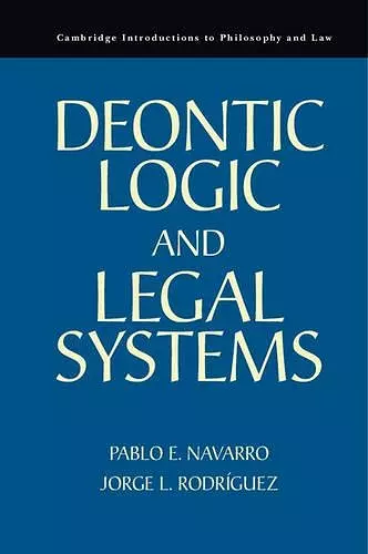 Deontic Logic and Legal Systems cover