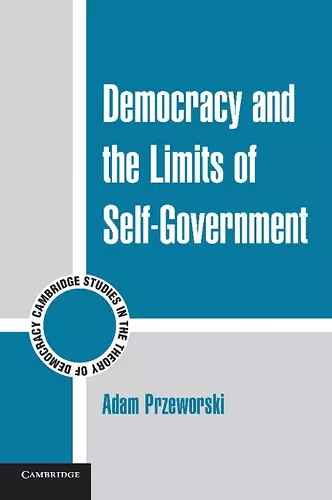 Democracy and the Limits of Self-Government cover