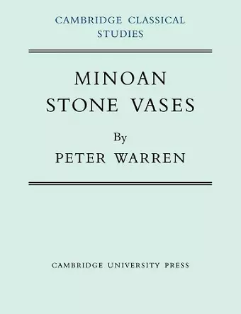 Minoan Stone Vases cover