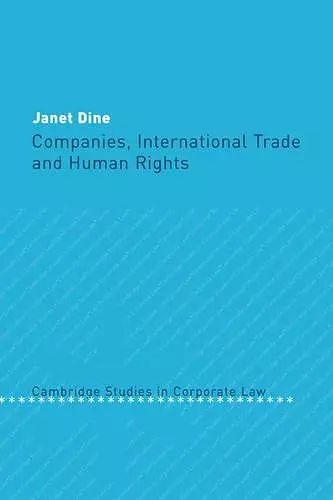 Companies, International Trade and Human Rights cover