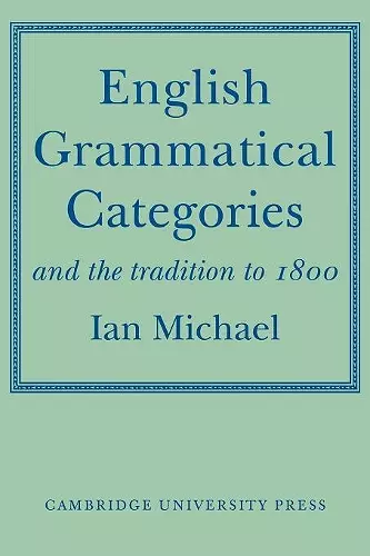 English Grammatical Categories cover