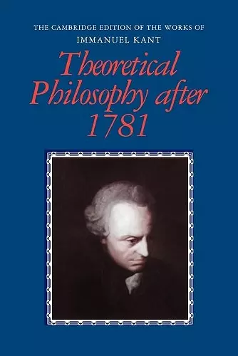 Theoretical Philosophy after 1781 cover
