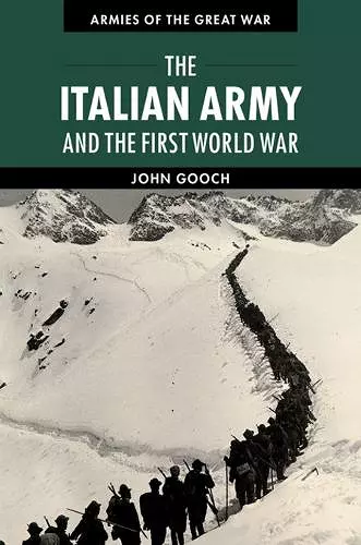 The Italian Army and the First World War cover