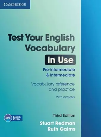 Test Your English Vocabulary in Use Pre-intermediate and Intermediate with Answers cover