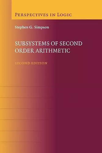 Subsystems of Second Order Arithmetic cover