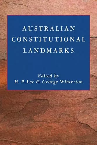 Australian Constitutional Landmarks cover