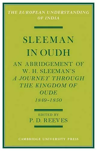 Sleeman in Oudh cover