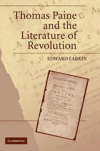 Thomas Paine and the Literature of Revolution cover