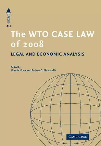 The WTO Case Law of 2008 cover