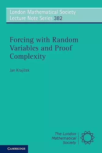 Forcing with Random Variables and Proof Complexity cover