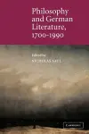 Philosophy and German Literature, 1700–1990 cover