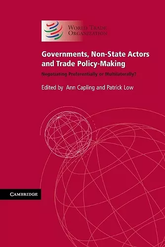 Governments, Non-State Actors and Trade Policy-Making cover