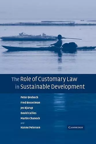 The Role of Customary Law in Sustainable Development cover