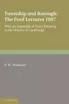 Township and Borough: The Ford Lectures 1897 cover