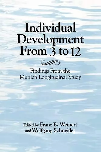 Individual Development from 3 to 12 cover